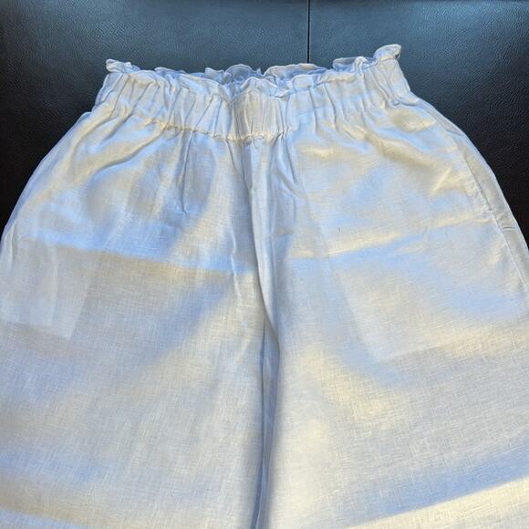 LJC Designs White Linen Puglia Pants - Picture 3 of 7